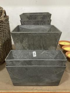 Lot 440  
            Chesterfield SR36 - Collection Only 

                
ASSORTED PLANTERS TO INCLUDE PLANT POT IN SLATE GREY (COLLECTION ONLY) (LOCATION:...