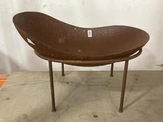 Lot 453  
            Chesterfield SR36 - Collection or Optional Delivery Available 

                
SMALL FIRE PIT WITH STAND IN COPPER COLOUR (LOCATION: SR36 A1)