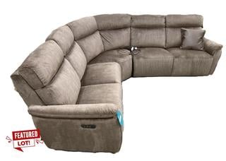 Lot 458  
            Chesterfield SR36 - Collection or Optional Delivery Available 

                
5 SEATER CORNER SOFA POWER RECLINER IN BROWN VELVET FINISH FABRIC (LOCATION: SR36...
