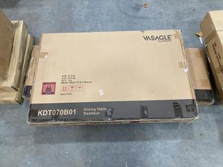 Lot 472  
            Chesterfield SR36 - Collection or Optional Delivery Available 

                
SONGMICS VASAGLE DINING TABLE TO INCLUDE SONGMICS VASAGLE TV STAND (LOCATION: SR3...