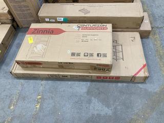 Lot 475  
            Chesterfield SR36 - Collection or Optional Delivery Available 

                
CENTURION SUPPORTS ZINNIA AV RACK IN WALNUT TO INCLUDE BESTIER COMPUTER DESK IN O...