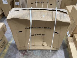 Lot 520  
            Chesterfield SR36 - Collection or Optional Delivery Available 

                
KATELL HOWDEN 43 ELECTRIC FIREPLACE IN NATURAL/MARFIL RICHFLAME BRASS CAST STD S/...