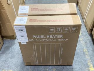 Lot 562  
            Chesterfield SR36 - Collection or Optional Delivery Available 

                
2 X PANEL HEATER IN WHITE MODEL NO. - UKHKWH002-1000W (LOCATION: SR36 B2)
