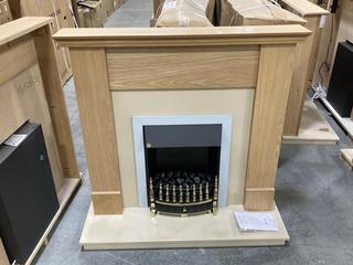 Lot 564  
            Chesterfield SR36 - Collection or Optional Delivery Available 

                
KATELL ELECTRIC HEATER IN NATURAL WOOD FINISH WITH BEIGE AND BACK MODEL NO. - ECO...