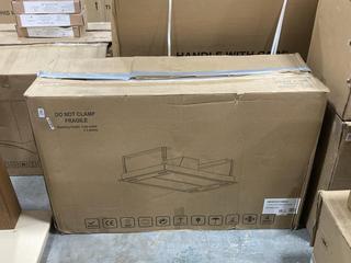 Lot 579  
            Chesterfield SR36 - Collection Only 

                
110 CM GLASS CEILING COOKER HOOD IN BLACK MODEL NO. - UBADCH110BK1 (COLLECTION ON...