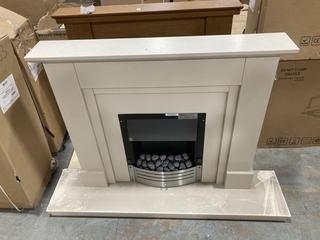 Lot 580  
            Chesterfield SR36 - Collection or Optional Delivery Available 

                
KATELL ELECTRIC HEATER IN CREAM BLACK AND SILVER MODEL NO. - E16/3 M5TSB (LOCATIO...