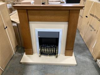 Lot 594  
            Chesterfield SR36 - Collection or Optional Delivery Available 

                
KATELL ELECTRIC HEATER IN NATURAL WOOD WHITE AND BLACK FINISH (LOCATION: SR36 B3)