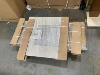 Lot 596  
            Chesterfield SR36 - Collection Only 

                
3 X ASSORTED ITEMS TO INCLUDE KATELL SANDSTONE SPECIAL HEARTH ONLY - BACK PANEL T...