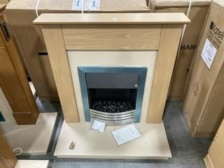 Lot 601  
            Chesterfield SR36 - Collection or Optional Delivery Available 

                
KATELL INSET LED ELECTRIC FIRE IN NATURAL WOOD/BEIGE MODEL NO. - ECO16SW (LOCATIO...