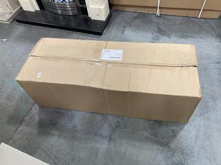 Lot 609  
            Chesterfield SR36 - Collection or Optional Delivery Available 

                
90CM CANOPY COOKER HOOD IN WHITE GLASS MODEL NO. - WRCAN90RF (COLLECTION ONLY) (L...