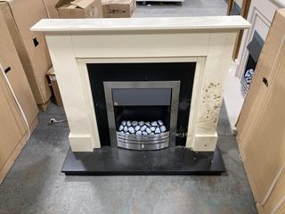 Lot 610  
            Chesterfield SR36 - Collection or Optional Delivery Available 

                
KATELL ELECTRIC FIREPLACE IN CREAM/BLACK (LOCATION: SR36 B3)