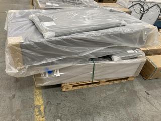 Lot 672  
            Chesterfield SR36 - Collection or Optional Delivery Available 

                
PALLET OF ASSORTED DIVAN BED ITEMS TO INCLUDE SINGLE DIVAN BASE IN GREY (LOCATION...