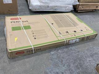 Lot 705  
            Chesterfield SR36 - Collection or Optional Delivery Available 

                
KETER MANOR PENT 6X4 IN BEIGE - ORIGINAL RRP £351 (LOCATION: SR36 B5)