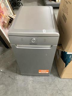 Lot 744  
            Chesterfield SR36 - Collection or Optional Delivery Available 

                
INDESIT DISH WASHER IN SILVER,- MODEL NUMBER- DF9E1B10SUK- ORIGINAL RRP 269 (50) ...
