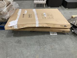 Lot 752  
            Chesterfield SR36 - Collection or Optional Delivery Available 

                
2 X ANTIQUE MIRROR IN BLACK (LOCATION: SR36 B5)