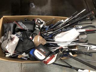 Lot 783  
            Chesterfield SR36 - Collection or Optional Delivery Available 

                
BOX OF ASSORTED ITEMS TO INCLUDE GOLD CLUB PARTS (LOCATION: SR36 B6)