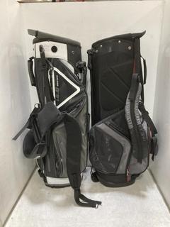 Lot 809  
            Chesterfield SR36 - Collection or Optional Delivery Available 

                
FAZER GOLF BAG IN BLACK/GREY/RED TO INCLUDE STROMBERG GOLF BAG IN WHITE/BLACK/GRY...