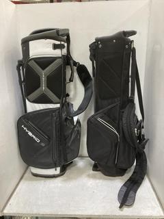Lot 810  
            Chesterfield SR36 - Collection or Optional Delivery Available 

                
FAZER GOLF BAG IN BLACK/GREY/WHITE TO INCLUDE STROMBERG GOLF BAG IN WHITE/BLACK/G...