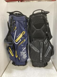 Lot 811  
            Chesterfield SR36 - Collection or Optional Delivery Available 

                
BENROSS GOLF BAG IN BLACK/GREY/RED TO INCLUDE STROMBERG GOLF BAG IN NAVY/YELLOW (...