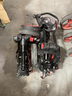 Lot 830  
            Chesterfield SR36 - Collection or Optional Delivery Available 

                
2 X BEN ROSS GOLF TROLLEY IN BLACK/RED (LOCATION: SR36 B6)