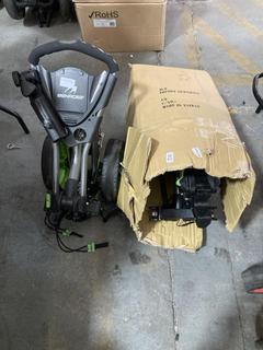Lot 831  
            Chesterfield SR36 - Collection or Optional Delivery Available 

                
2 X BENROSS GOLF TROLLEY IN BLACK/GREEN (LOCATION: SR36 B6)