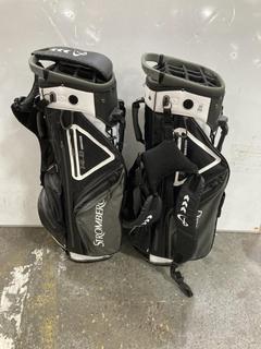 Lot 908  
            Chesterfield SR36 - Collection or Optional Delivery Available 

                
2X STROMBERG GOLF BAGS 14.0 SERIES IN WHITE/BLACK/GREY (LOCATION: SR36 B6)