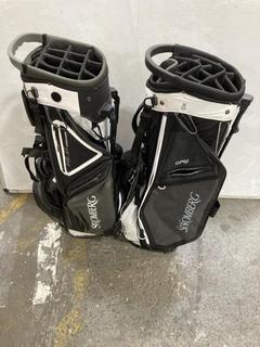 Lot 920  
            Chesterfield SR36 - Collection or Optional Delivery Available 

                
2X STROMBERG GOLF BAGS BOTH WHITE/BLACK/GREY (LOCATION: SR36 B6)