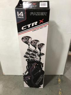 Lot 951  
            Chesterfield SR36 - Collection or Optional Delivery Available 

                
BOED FAZER CTRX GOLF BAG IN BLACK/GREY TO INCLUDE ASSORTED GOLF CLUBS (LOCATION: ...