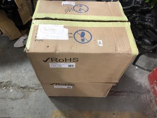 Lot 975  
            Chesterfield SR36 - Collection or Optional Delivery Available 

                
2 X FREESTANDING SILVER MICROWAVE OVEN - MOD NO SWFBFSMS (LOCATION: SR37) (30)