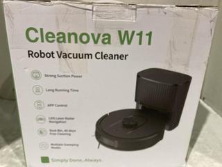 Lot 1016  
            Chesterfield SR45 - Parcel Delivery Only 

                
CLEANOVA W 11 ROBOT VACUUM CLEANER ORIGINAL RRP-£145 (LOCATION: I8)