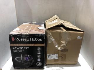 Lot 103  
            Chesterfield SR45 - Parcel Delivery Only 

                
RUSSELL HOBBS RHCV4601 TITN2 PET MULTI-CYCLONIC CYLNDER VACUUM + RUSSELL HOBBS AT...