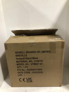 Lot 1090  
            Chesterfield SR45 - Parcel Delivery Only 

                
BREVILLE HEATSOFT STAND MIXER ORIGINAL RRP-£135 (LOCATION: H2)