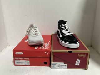 Lot 1127  
            Chesterfield SR45 - Parcel Delivery Only 

                
PUMA SOFTRIDE MAYVE WN'S UK SIZE 5.5 FEARTHER GRAY AND MAUVE MIST TO INCLUDE VANS...