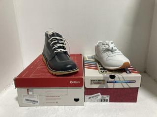 Lot 1142  
            Chesterfield SR45 - Parcel Delivery Only 

                
KICKERS KICK HI EU SIZE 46 FOOTWEAR INCLUDE SKECHER ORIGINALS WITH AIR-COOLED MEM...
