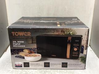 Lot 119  
            Chesterfield SR45 - Parcel Delivery Only 

                
TOWER 20L 800W DIGITAL MICROWAVE (LOCATION: T7)