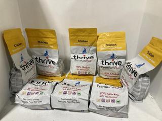 Lot 1226  
            Chesterfield SR45 - Parcel Delivery Only 

                
8 X THRIVE PLUS CHICKEN FLAVOUR DRY CAT FOOD 1.5KG - BB 03/03/25 (LOCATION: H6)