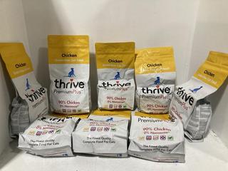 Lot 1233  
            Chesterfield SR45 - Parcel Delivery Only 

                
8 X THRIVE PLUS CHICKEN FLAVOUR DRY CAT FOOD 1.5KG - BB 03/03/25 (LOCATION: H6)