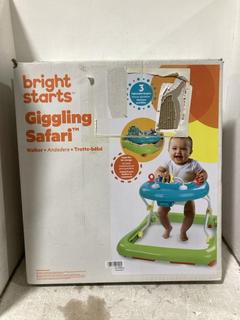 Lot 1269  
            Chesterfield SR45 - Parcel Delivery Only 

                
INGENUITY SMOOTH STRIDES CHAMBRAY TO INCLUDE BRIGHT STARTS GIGGLING SAFARI WALKER...