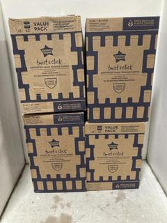 Lot 1276  
            Chesterfield SR45 - Parcel Delivery Only 

                
4 X TOMMEE TIPPEE TWIST AND CLICK ADVANCED NAPPY DISPOSAL SYSTEM (LOCATION: H8)