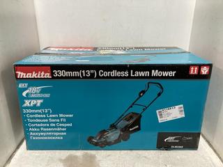 Lot 1287  
            Chesterfield SR45 - Parcel Delivery Only 

                
MAKITA 18V LI-ION LXT LAWN MOWER ORIGINAL RRP £149 - MODEL NO. DLM330Z (LOCATION:...
