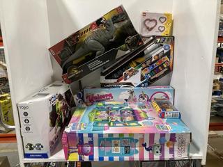 Lot 1300  
            Chesterfield SR45 - Parcel Delivery Only 

                
7 X ASSORTED CHILDRENS TOYS TO INCLUDE STAR WARS POWER CRYSTAL LIGHTSABER (LOCATI...