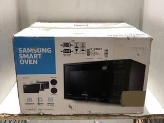 Lot 152  
            Chesterfield SR45 - Parcel Delivery Only 

                
SAMSUNG BLACK SMART MICROWAVE OVEN ORIGINAL RRP-£200 (LOCATION: L9)