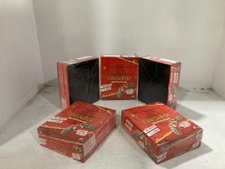 Lot 1555  
            Chesterfield SR45 - Parcel Delivery Only 

                
5 X BOX OF GRENADE 20G HIGH PROTEIN BARS PEANUT NUTTER PEANUT FLAVOUR BBE MAY BE ...