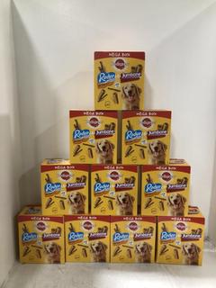 Lot 1656  
            Chesterfield SR45 - Parcel Delivery Only 

                
10 X BOX OF PEDIGREE MEGA BOX OF 24 JUMBONES & 4 RODEO DUOS BBE MAYBE EXPIRED (LO...