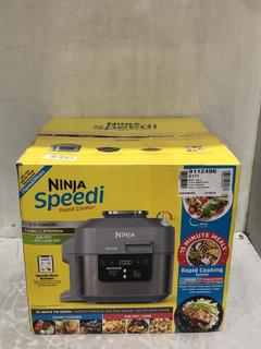 Lot 165  
            Chesterfield SR45 - Parcel Delivery Only 

                
SHARK NINJA SPEEDI RAPID COOKER ORIGINAL RRP-£230 (LOCATION: L10)
