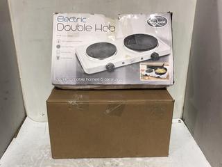 Lot 167  
            Chesterfield SR45 - Parcel Delivery Only 

                
TEFAL SOLEIL MULTI-FUNCTIONAL FOOD PROCESSOR + QUEST ELECTRIC DOUBLE HOB (LOCATIO...