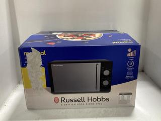 Lot 1682  
            Chesterfield SR45 - Parcel Delivery Only 

                
RUSSELL HOBBS MANUAL 20 LITRE MICROWAVE (LOCATION: G8)