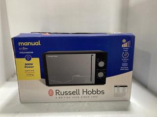 Lot 1683  
            Chesterfield SR45 - Parcel Delivery Only 

                
RUSSELL HOBBS MANUAL 20 LITRE MICROWAVE (LOCATION: G8)