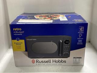 Lot 1691  
            Chesterfield SR45 - Parcel Delivery Only 

                
RUSSELL HOBBS RETRO 20 LITRE MIRCROWAVE (LOCATION: G8)