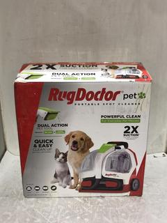 Lot 170  
            Chesterfield SR45 - Parcel Delivery Only 

                
RUG DOCTOR PET PORTABLE SPOT CLEANER ORIGINAL RRP-£120 (LOCATION: L10)